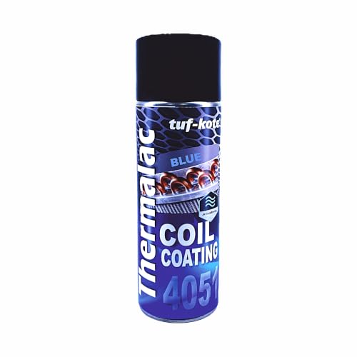 Image of tuf-kote THERMALAC 4051 Blue AC Coil Protector Spray 250ml | Transparent Anti-Corrosion Coating for Copper Tubing & Condenser Coils | Heat Resistant up to 205C