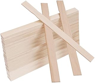 BELLE VOUS Wood Paint Stir Sticks (50 Pack) - L30 x W2.4cm/11.81 x 0.94 Inches - Paint, Silicone & Resin Mixing Stirrers - Library Markers, Wedding Fan Handle, Home/Garden Art & Craft Project Paddles