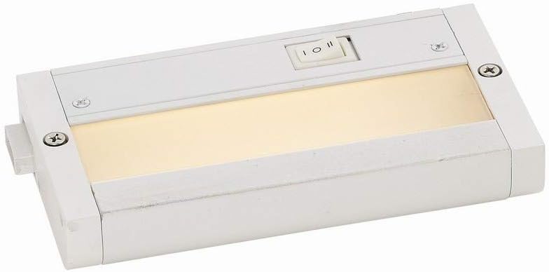 Maxim Lighting Mx-L- 6" Under Cabinet Light | Collection White Finish | Transitional Under Cabinet Lighting | Ideal for Kitchen Counters, Cabinets & Workspaces | 89982WT