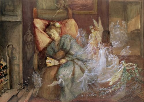 Peinture décorative sur toile SERENDIPITP pour habiller un grand mur vide de chambre