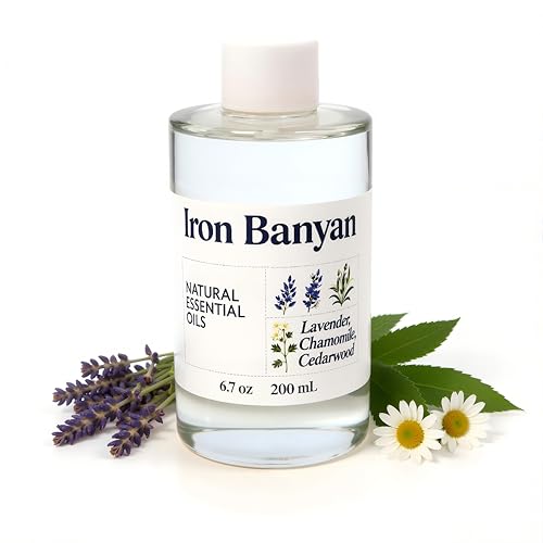 Iron Banyan Lavender Chamomile Cedarwood Diffuser Oil Blend - 6.7