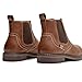 CLOWSE Men's Casual Chelsea Boots, Fashion Dress Ankle Boots, Oxford Classic Slip On Boot for Men, Brown, 11
