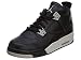 Jordan Kid's Air 4 Retro BG, OREO-BLACK/TECH GREY-BLACK, Youth Size 4