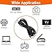 TWTADE 3 Prong AC Power Cord 6ft 10A 250V 18AWG, Power Cable Replacement for Monitor, VIZIO TV, Computer, Printer I-037