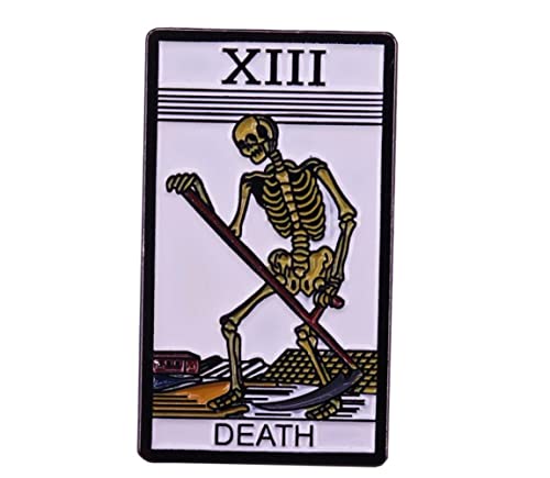 Image of Death Skull Skeleton Metal Enamel Badge Brooch Pin Brooch Pins Enamel Lapel Pin Punk Cute Brooches Decoration Pin Jewelry Accessories