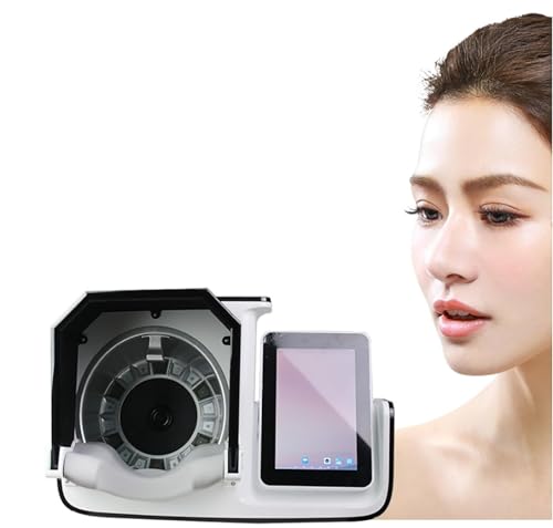ZIJINGM Facial Skin Analyzer, AI Smart Analysis Tester, 20MP HD Camera/3L Autofocus Technology, Quick of 10 Problems, Suitable for Beauty, Home, Salon