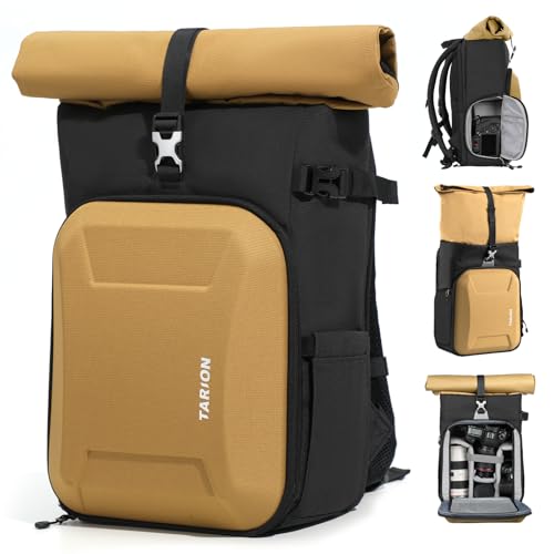 TARION Large Camera Backpack with Laptop & Rain Cover