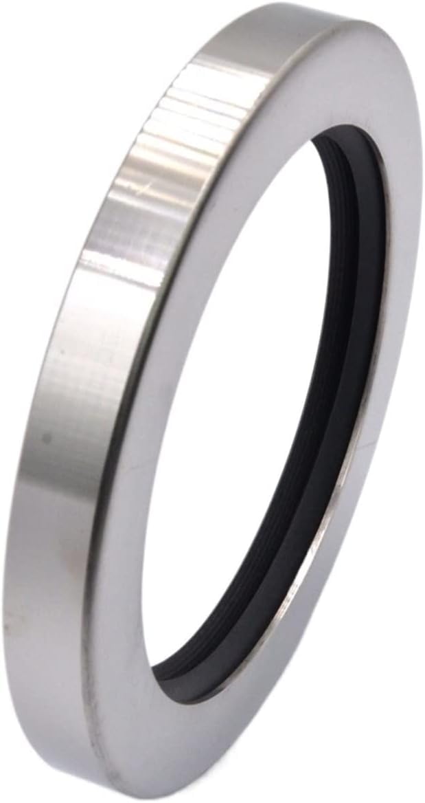 Air Compressor Oil Seal, Stainless Steel Housing Single & Dual Lip Screw 60x80x10mm PTFE Air Compressor Spare Parts(60x80x10 Cslbdbk)