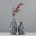 Produktbild YueHui Einfach Style grau Design Deko Blumen Vasen & #-; verziert Wohnzimmer, modernes Haushalt Keramik Innendekoration Artikel, Keramik, grau, Small20cm x 9.8cm