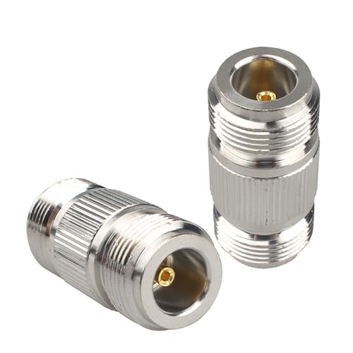 Futheda 2PCS N Female to N Female Connector Double Female Barrel RF Coax Adapter Compatible with Walkie Alkie Wi-Fi CB Ham Radio Broadcast Antenna Extension Phone Signal Booster Coaxial Cable - Image 3