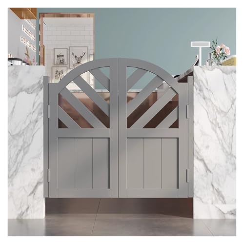 JINMLBO Bamboo Curtain Swinging Doors, Cafe Doors, Small Bar Door, Solid Wood Auto Close Saloon Door for Partition Checkout Counter Tavern Hinges Included, Customizable(85x80cm)