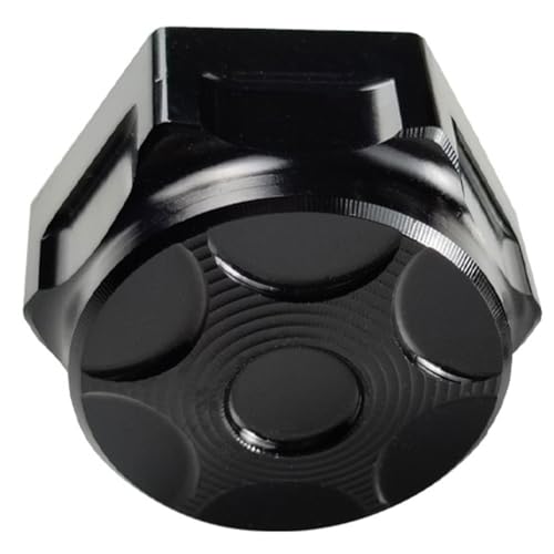 ZYNCUE - ZYNCUE Motorcycle Steering Stem Nut Bolt, 21mm Size, for All Motorcycles Black