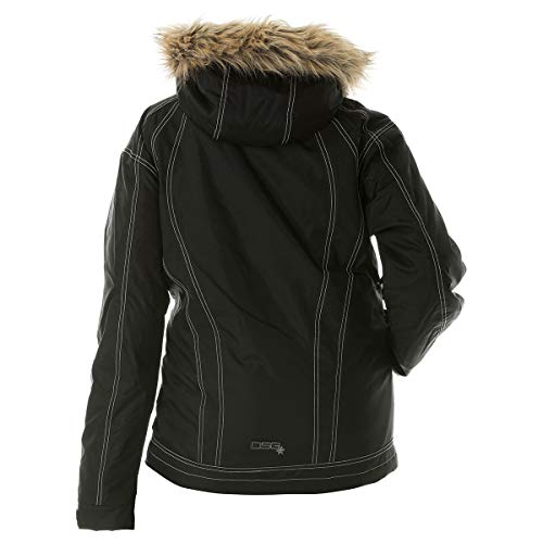 DSG Outerwear Women\'s Divine III Jacket - Warmest Water-Proof Thinsulate Insulated Removable Fur Trim Hood (Black, MD) - Thumbnail 2