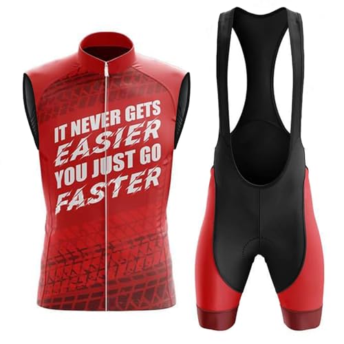 Gilet et cuissard à bretelle homme anti frottement pour cyclisme ete