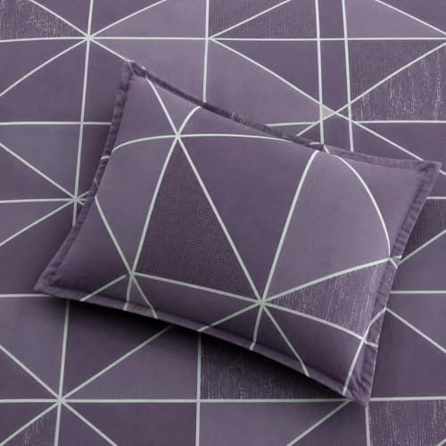 Image of Cotton Feel Glace Double Bed Fitted Bedsheet All Around Elastic Queen Size with 2 Pillow Covers (60 inch x 78 inch inches, Mystic Wine)