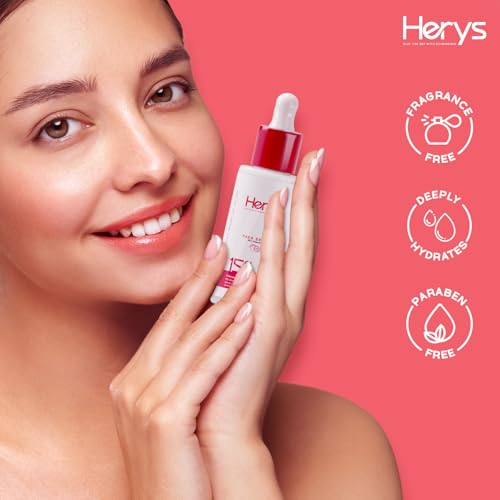 Image of Herys 15% Vitamin C Serum for Glowing Skin | for Oily, Dry & Combination Skin | Reduce Pigmentation & Dark Spot | Non-Irritating, Hydrating & Soothing | Face Serum for Men & Women | 30ml