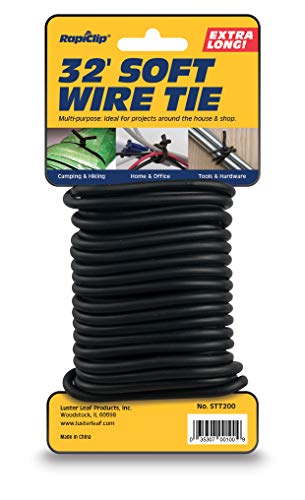 Luster Leaf STT200 Soft Wire Tie, Black, 32