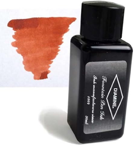 Diamine Fountain Pen Bottled Ink, 30ml - Burnt Sienna