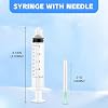 100 Pack Disposable Supplies 5ml Syringe with Needle,21 Ga 1.5inch Needles and Syringes for Scientific Labs, Measurement, Dispensing, Feeding Pets, Oil or Glue Applicator, Individual Package