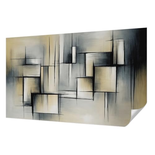Décor adhésif géométrie abstraite 416x254 cm haute qualité - 2
