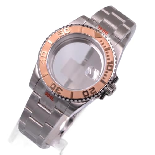 1�� 40mm ���v�P�[�X NH35 NH35A NH36 PT5000 ETA2824 2836 Miyota 8215 8205 821A ���[�u�����g�Ή� �Z���~�b�N/�`�^���x�[�����v�P�[�X(K,Nh35 nh36)