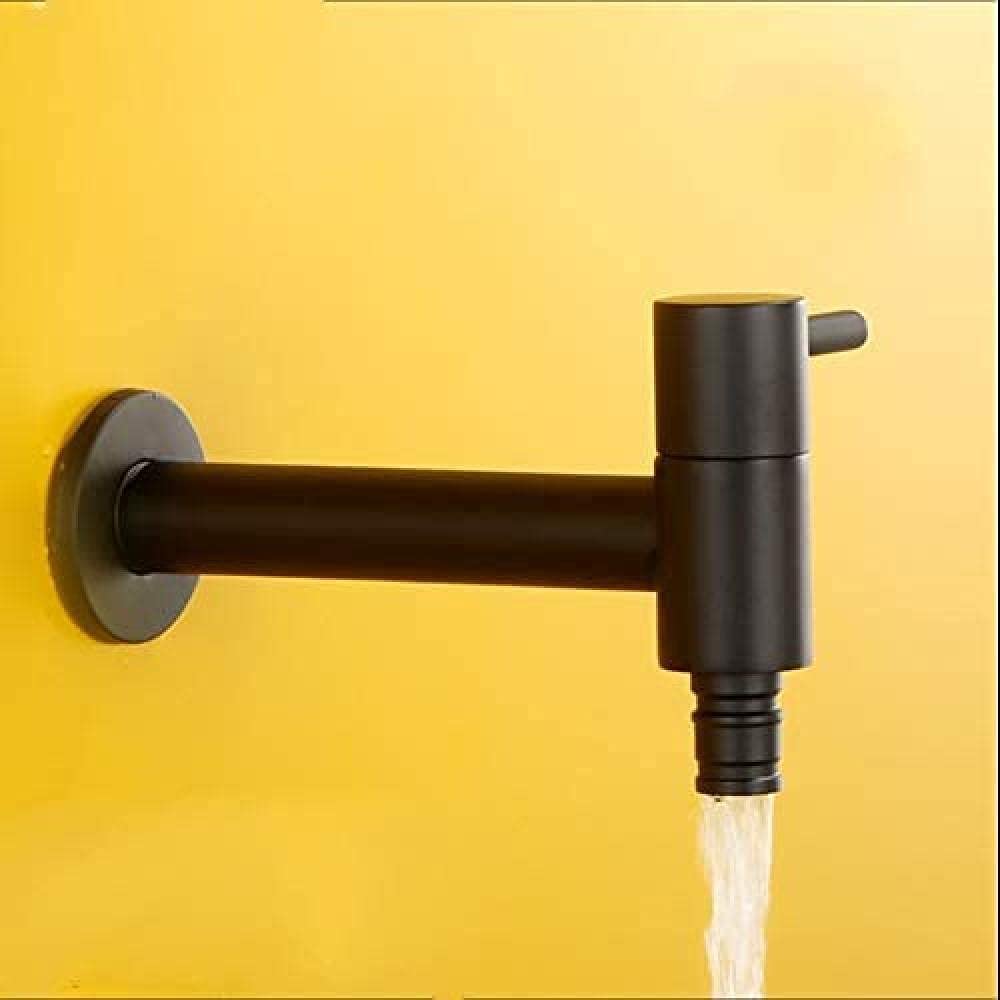 ZBBDFAZD Extendable Faucet Wall Mounted Tap Mop Pool Tap Black Color Garden Outdoor Water Modern Kitchen Bathroom Faucet decorate
