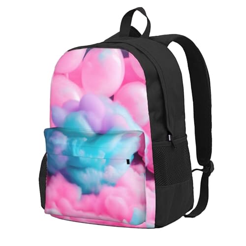 Sac à dos coton rose imprimé bonbon résistant à l'eau pour aventuriers