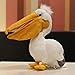 JMHomeDecor Peluche 30 Cm Pellicano Realistico Animali di Peluche Bocca Grande Pelican Giocattoli di Peluche Simulazione Uccello Animali di Peluche Giocattoli Regali per Bambini