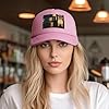 Shadow of The Old House Graphic Black Baseball Cap | Suitable for Outdoor Sports, Cycling, Fishing, and Sun Protection, Pink, One size #4