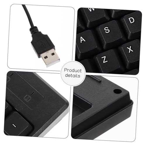 Clavier ordinateur de bureau filaire compact iplusmile noir - 3