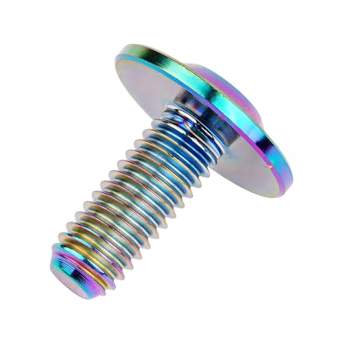 Image of Titanium Torx Head M6 x15 20mm Bolt Screw for Bicycle Motorcycle Car Modification Pack of 6 (Ranibow, M6x15mm)