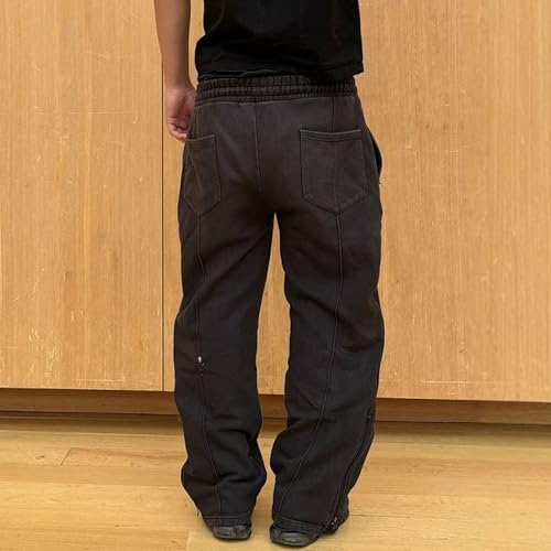 Mens Casual Pants Drawstring Elastic Waist Relaxed fit Jogger Yoga Pants with Pockets4
