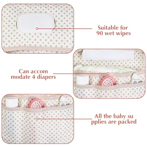LAINIKE Windeltasche Organizer und Kosmetiktasche 2in1 Windeltasche Kleine Wickeltasche Organizer Baby Windeltasche für Mutter Unterwegs (Igel)
