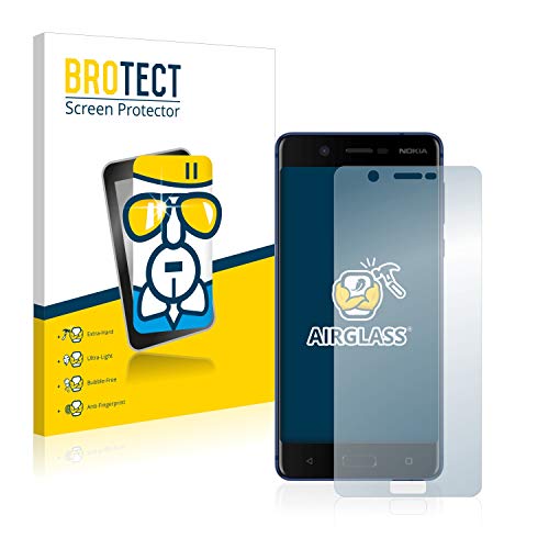 BROTECT Protector Pantalla Cristal para Nokia 5 Protector Vidrio - [Dureza 9H, Anti-Arañazos]