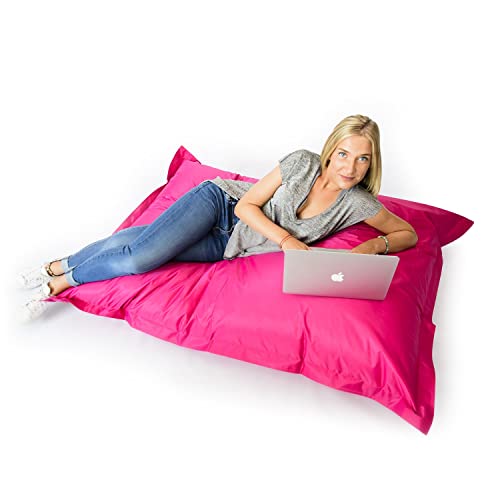 Pouf Géant XL Déhoussable Rose 160x120 LiveDeco
