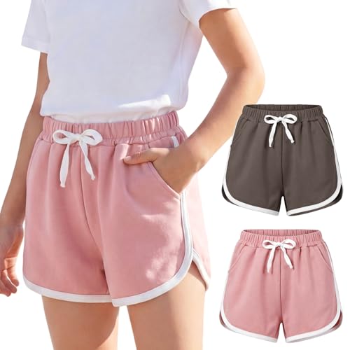 Baogaier Pantaloncini da Sportivi per Ragazze con Tasche, Pacco da