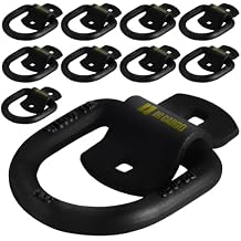 DC Cargo Steel D-Ring Tie-Down Anchors 1/2 "10 Pack 12،000 lbs Heavy Duty Trailer Tie Downs، Bolt-on D Rings Heavy Duty Hooks، ملحقات المقطورة البضائع الآمنة في الشاحنات، الشاحنات الصغيرة، القوارب، المقطورات