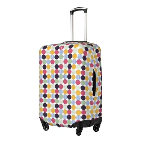 Polka Dot Luggage Cover Washable Elasticated Luggage Covers for Suitcase TSA Approved Stylish Scratch Resistant Luggage Case Protector2