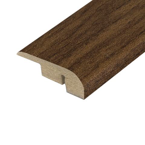 Universal Moudlings End Profile, Stop, Perimeter Edge For Laminate & Wood Flooring Threshold Bar (Walnut)