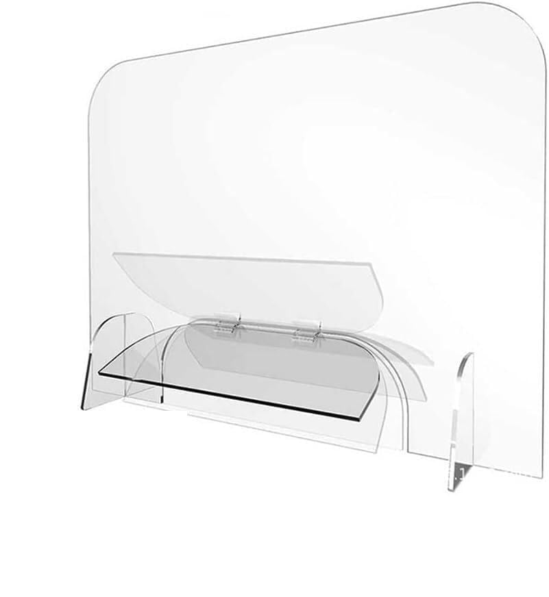 Cloison de séparation bureau acrylique 60x80cm transparente pour espace de travail
