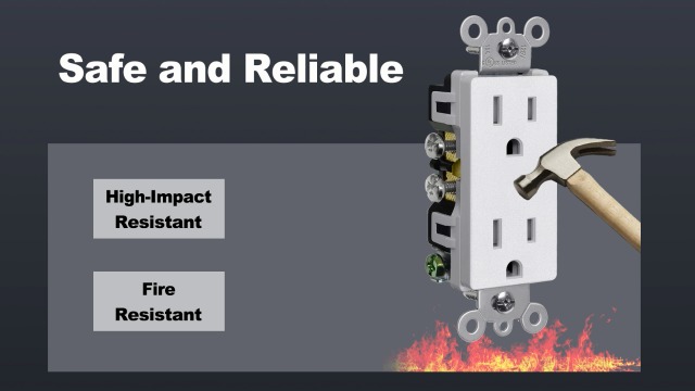Image of CML 50 Pack 15 Amp Receptacle Outlet with Tamper Resistant (TR), UL Listed | Decorator Standard Electrical Outlets, 15A /125V, NEMA 5-15R, for Home, Commercial and Electricians Use, Matte White