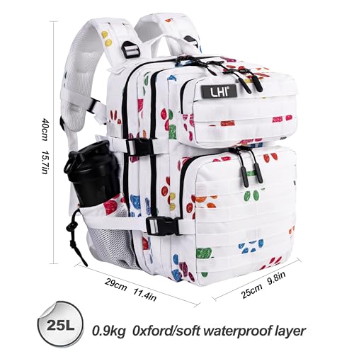 Image of LHI Tactical Military Backpack for Men and Women 25L /35L Army Assault Pack Bag Small Rucksack with Bottle Holder