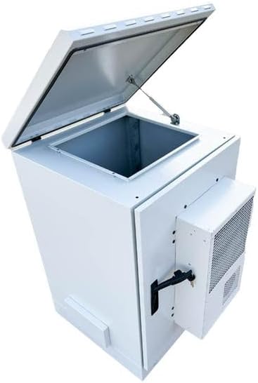 16U Outdoor Server Rack Cabinet – 19″ 600mm Enclosure with Integrated A/C – IP66 Weatherproof Network Cabinet – STURDX