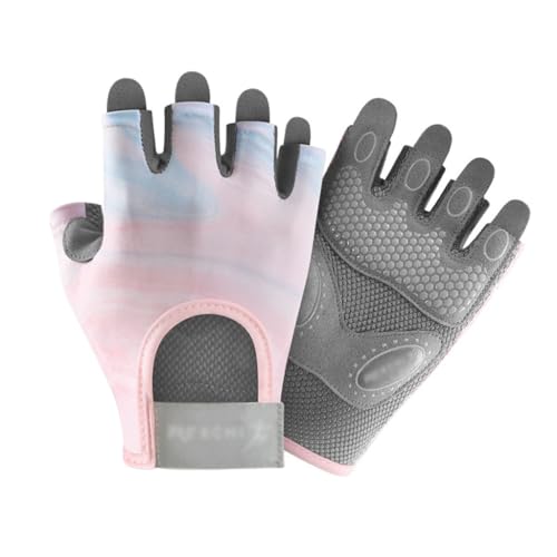 Gants sport femmes demi-doigt antidérapants à absorption de chocs
