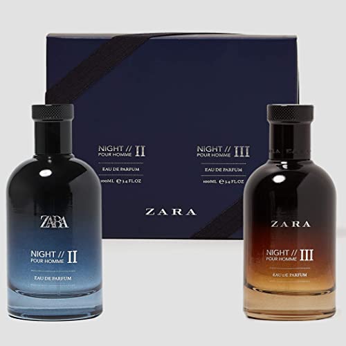 Zara 2X Night Pour Homme Ii - Night Iii Eau De Parfum 3.4 Fl. Oz. #TOP2