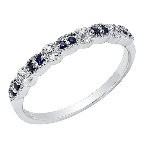 Dazzlingrock Collection Anillo de plata de ley 925 con piedras preciosas redondas y diamantes blancos para mujer, 5, Diamante blanco. Plata de ley Zafiro azul Diamante blanco Plata de ley, Zafiro azul Dazzlingrock Collection Anillo de plata de ley 925 con piedras preciosas redondas y diamantes blancos para mujer, 5, Diamante blanco. Plata de ley Zafiro azul Diamante blanco Plata de ley, Zafiro azul