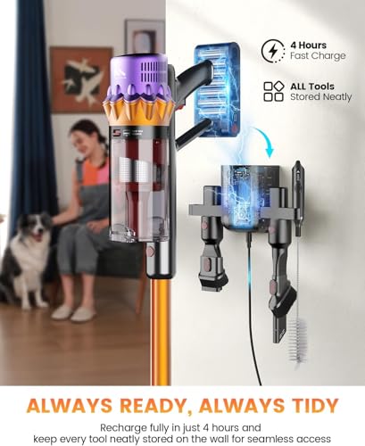 Cordless Vacuum Cleaner, 550W 50KPA 80Mins Self - image 8