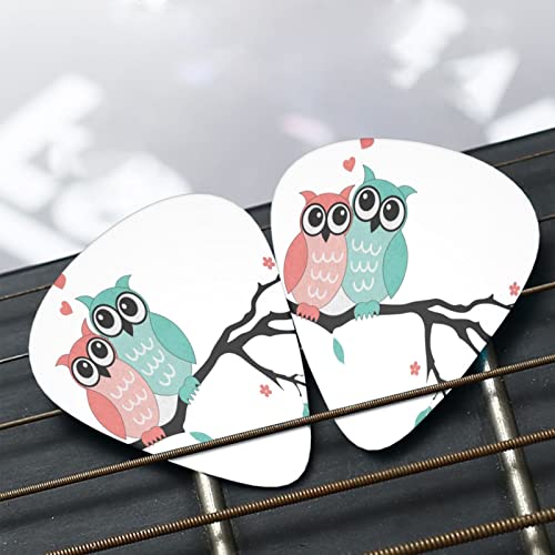 Lot de 12 médiators pour guitare acoustique électrique Motif couple de chouettes assis sur une branche d’arbre - Les Beatles, Paul McCartney, John Lennon, RIngo Starr, George Harrison Lot de 12 médiators pour guitare acoustique électrique Motif couple de chouettes assis sur une branche d'arbre – Image 8