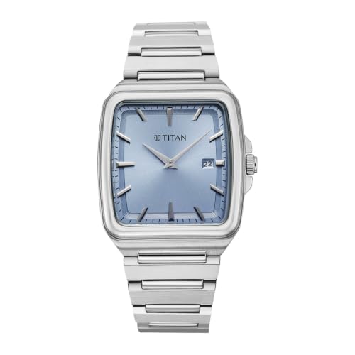 Image of Titan Classique sleekfit with Quartz Analog 2 Hands + Date@3H Stainless Steel Strap Watch for Men