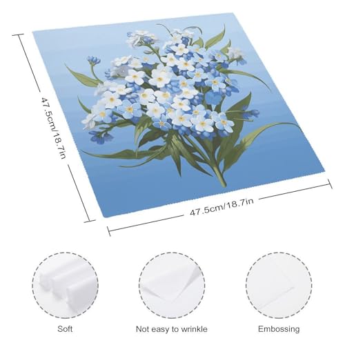 Servilletas de Tela Do Not Forget Me 18.7x18.7 in 4 piezas miniatura 2